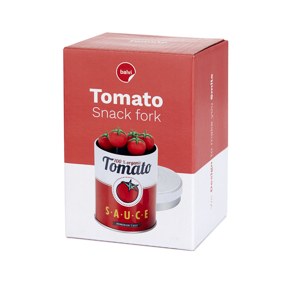 Sbam Design Set Di 6 Forchettine Da Aperitivo – Tomato