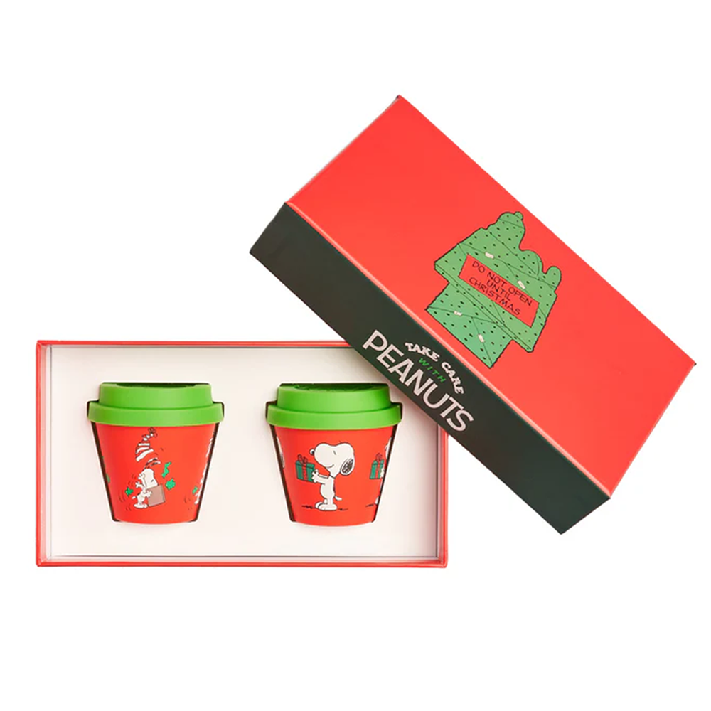 Sbam Design Set Due Tazzine Espresso Snoopy In Recycled Pet