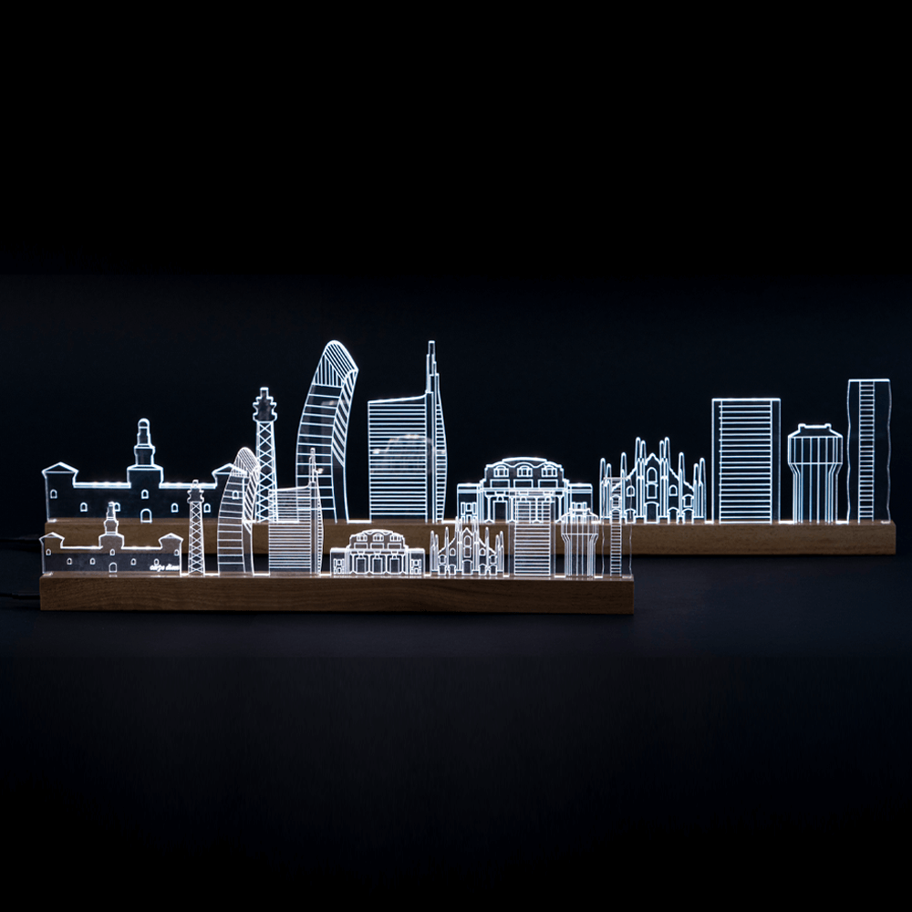 Sbam Design SkyLight MAXI – Lampada In Plexiglas E Legno