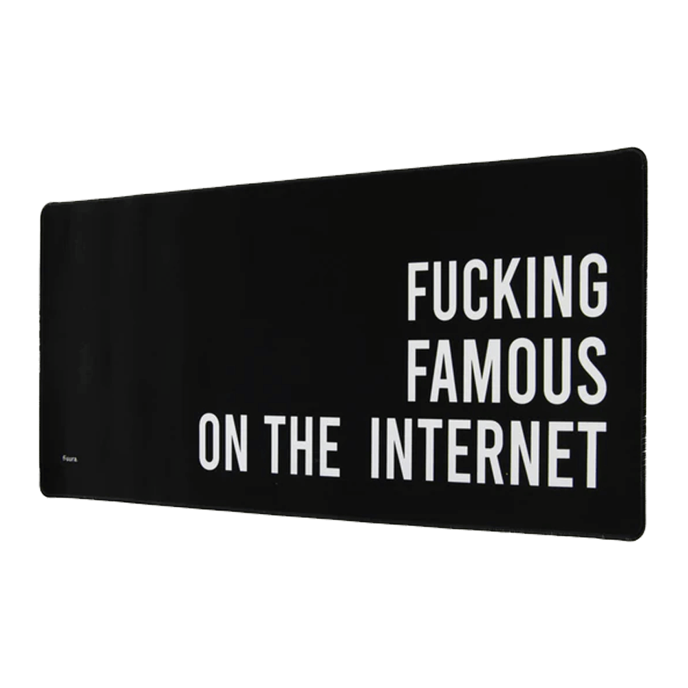 Sbam Design Tappetino mouse grande – Fucking famous on the internet