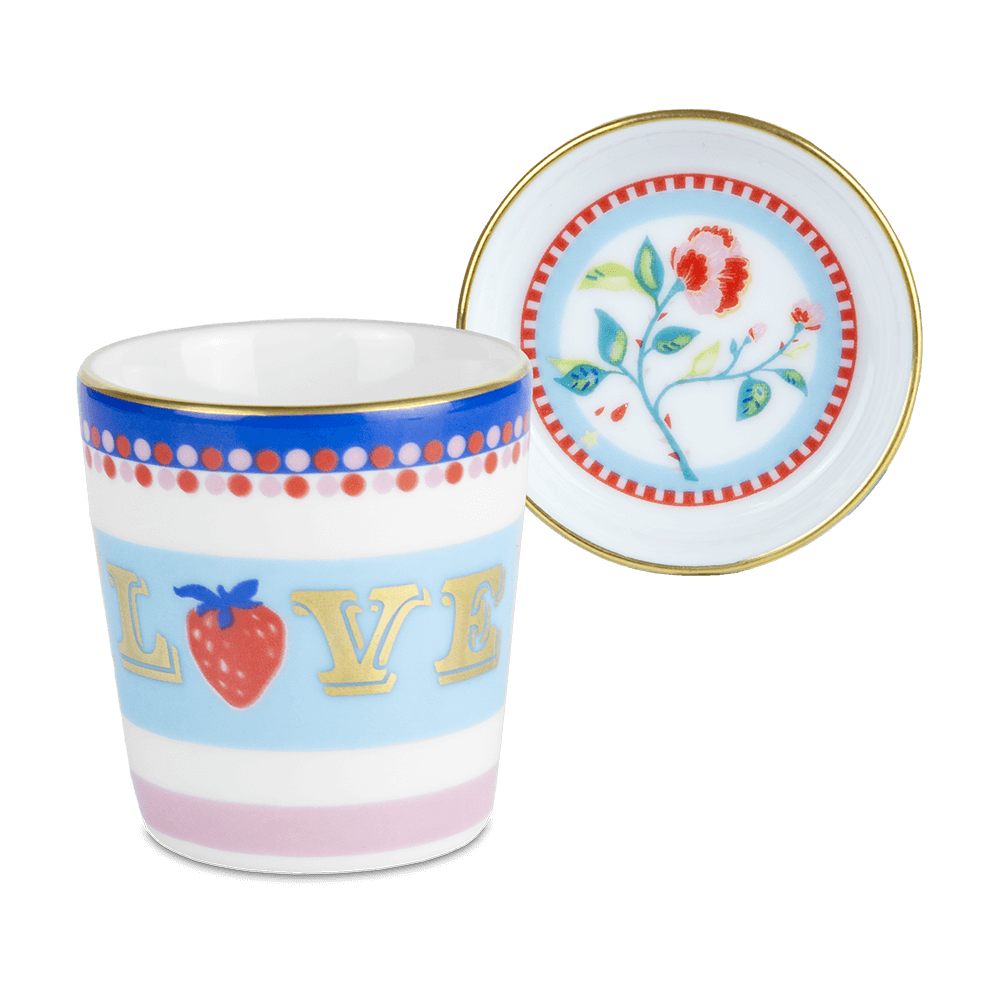 Sbam Design Tazzina Espresso Con Piattino/coperchio