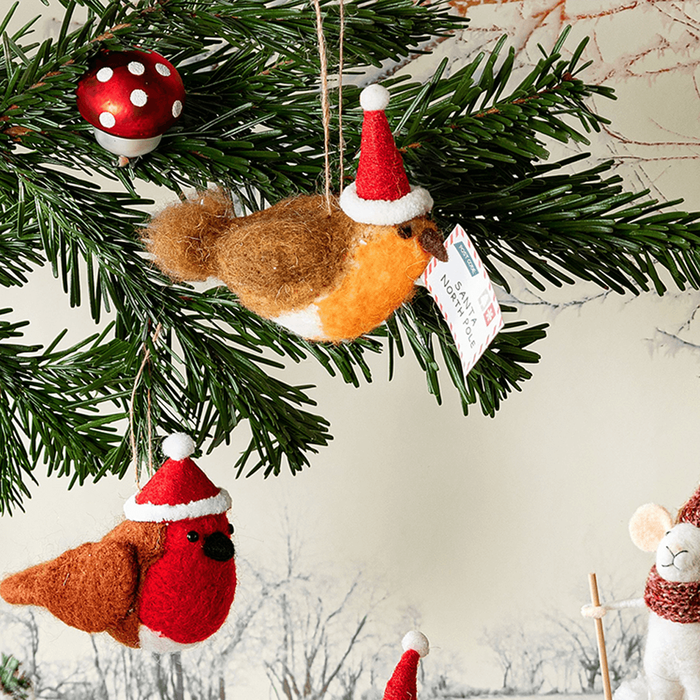 Sbam Design Uccellino Di Natale In Feltro Con Letterina