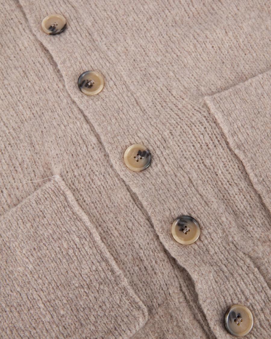 Scaglione CARDIGAN SCIALLE PUFFED CASHMERE CASHMERE BEIGE