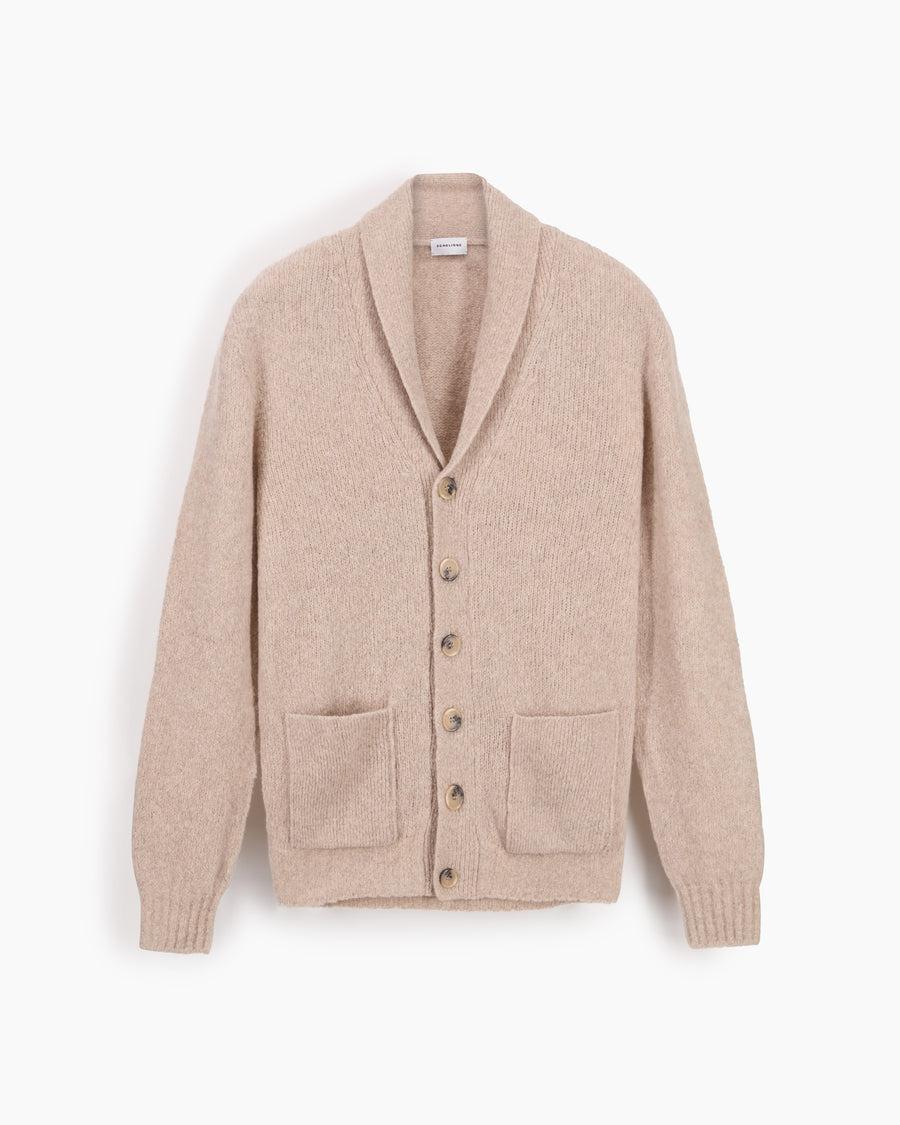 Scaglione CARDIGAN SCIALLE PUFFED CASHMERE CASHMERE BEIGE