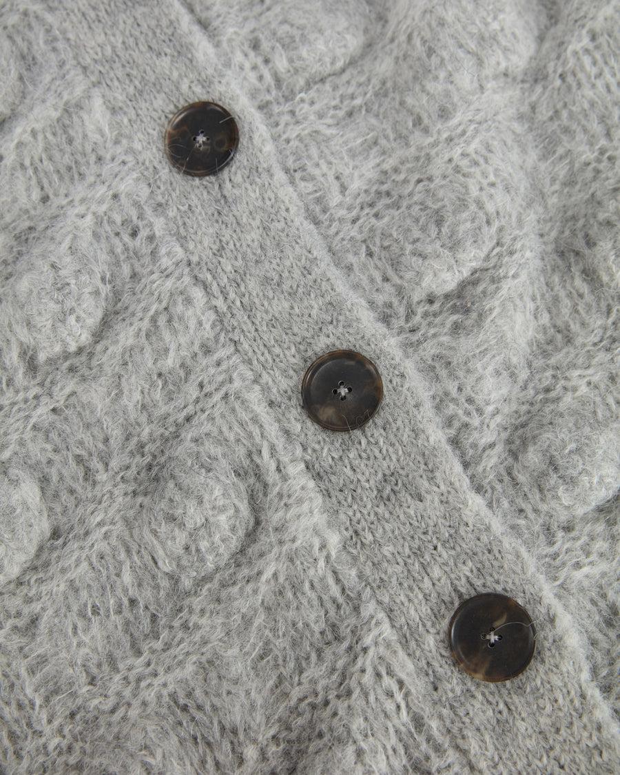 Scaglione COAT MAXY CARDIGAN OVER HAZELNUT STITCH GREY