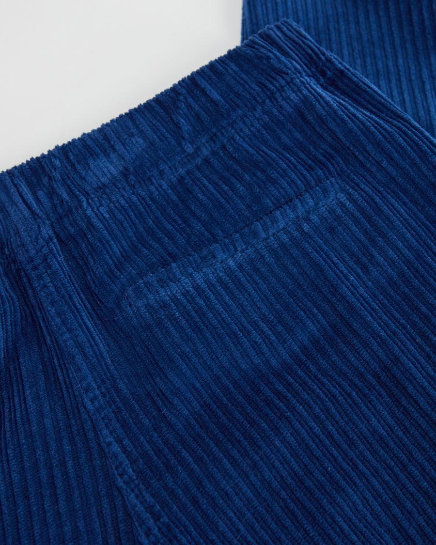 Scaglione PANT SLIM RISV EL VITA VELVET ROCCIA BLUETTE