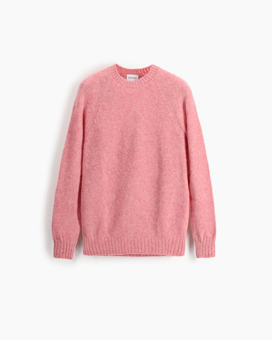 Scaglione ROUND NECK RAGLAN SEAMLESS BRUSHED PALEPINK