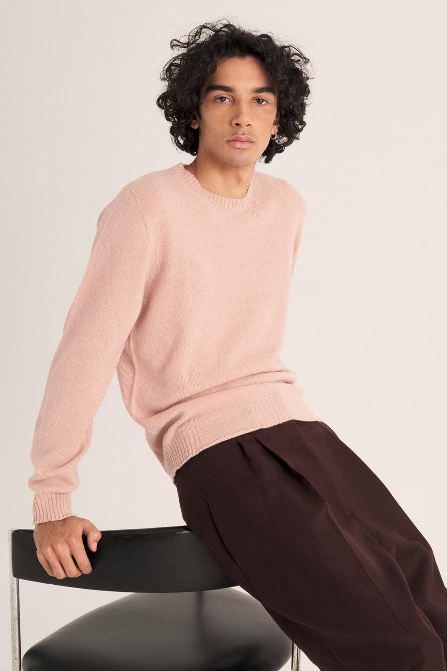 Scaglione ROUND NECK SEAMLESS HYBRD CASHMERE BLOSSOM