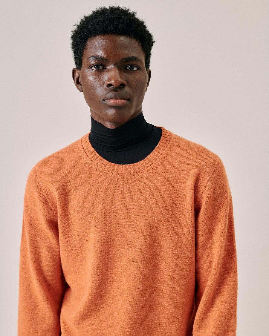 Scaglione ROUND NECK SEAMLESS HYBRD CASHMERE CARROT