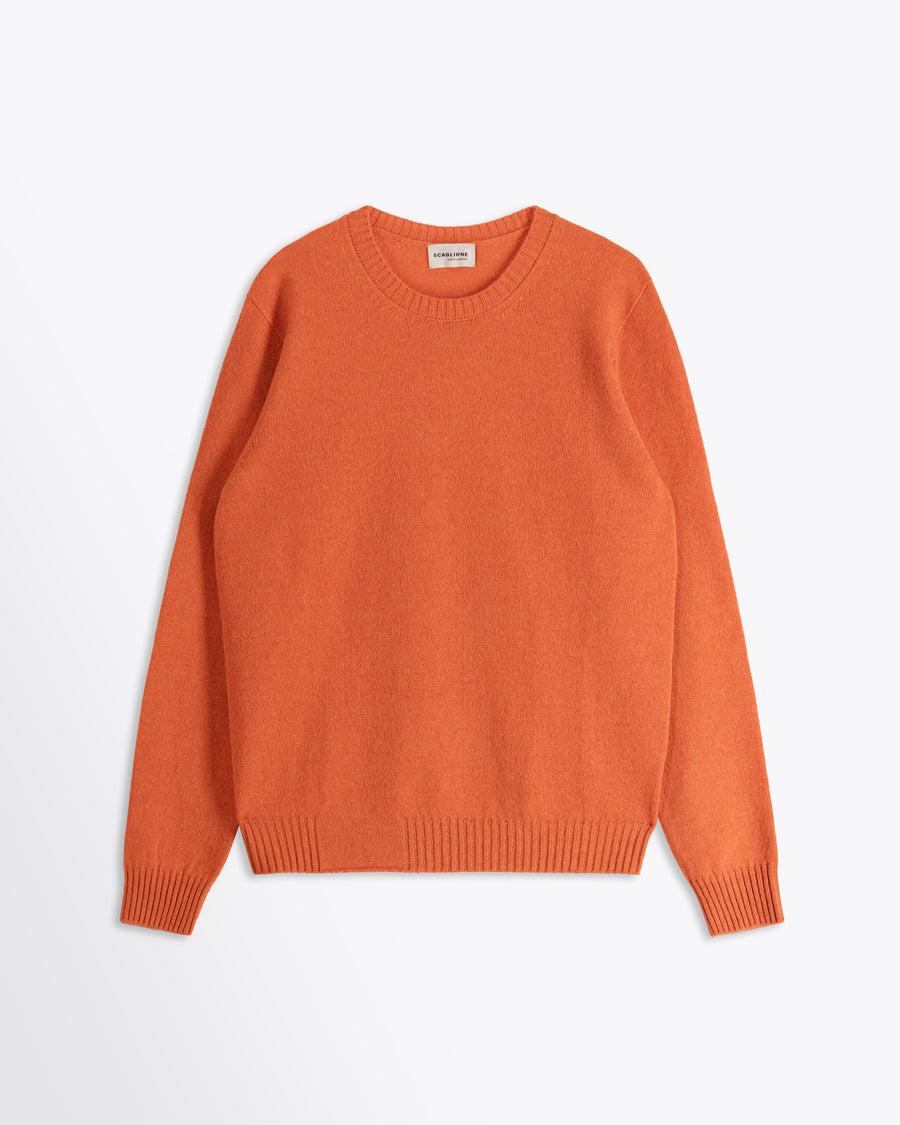 Scaglione ROUND NECK SEAMLESS HYBRD CASHMERE CARROT
