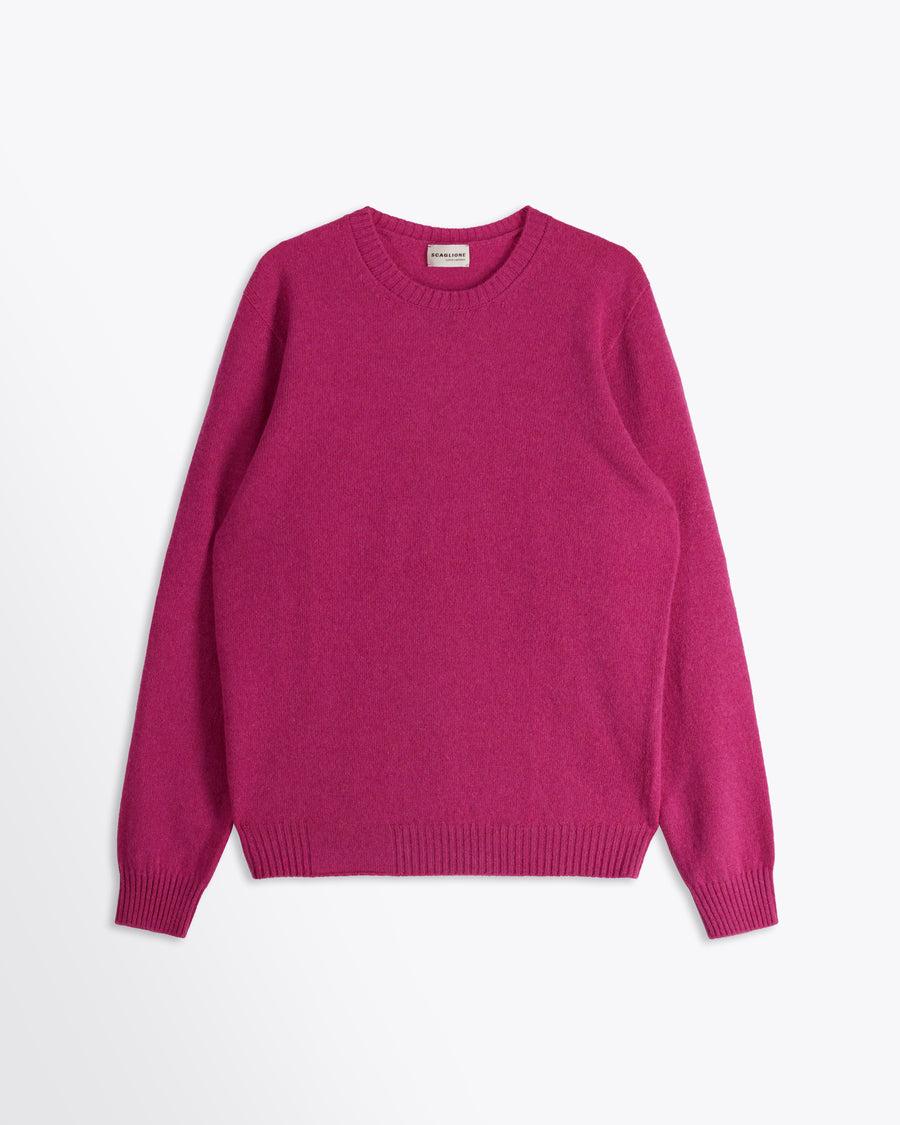 Scaglione ROUND NECK SEAMLESS HYBRD CASHMERE DAHLIA