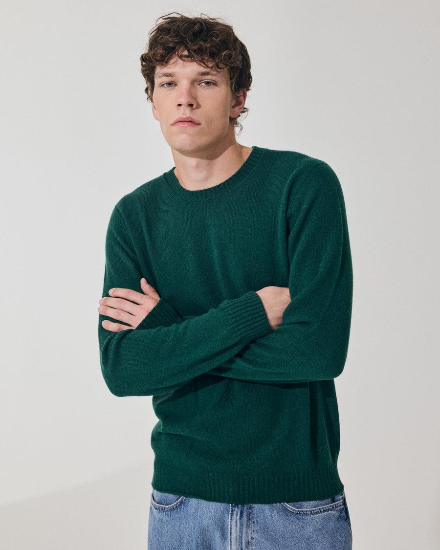 Scaglione ROUND NECK SEAMLESS HYBRD CASHMERE FOREST