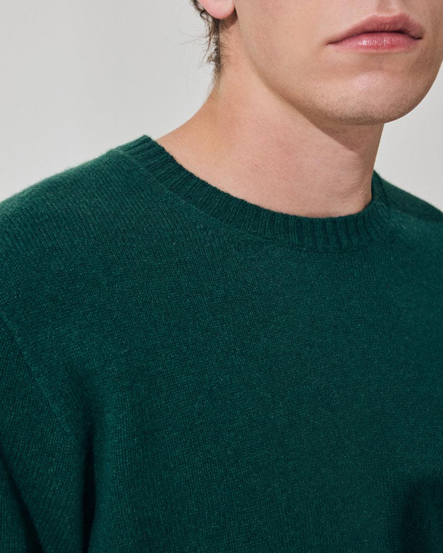 Scaglione ROUND NECK SEAMLESS HYBRD CASHMERE FOREST