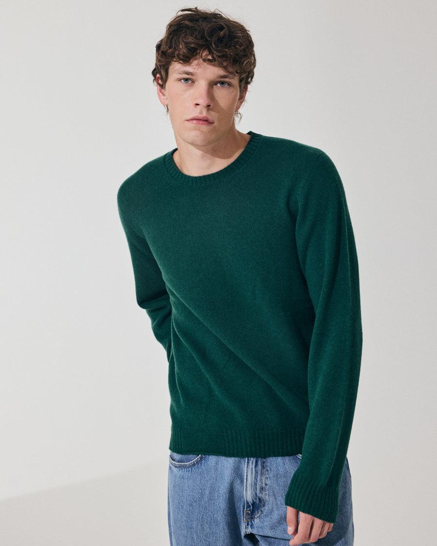 Scaglione ROUND NECK SEAMLESS HYBRD CASHMERE FOREST