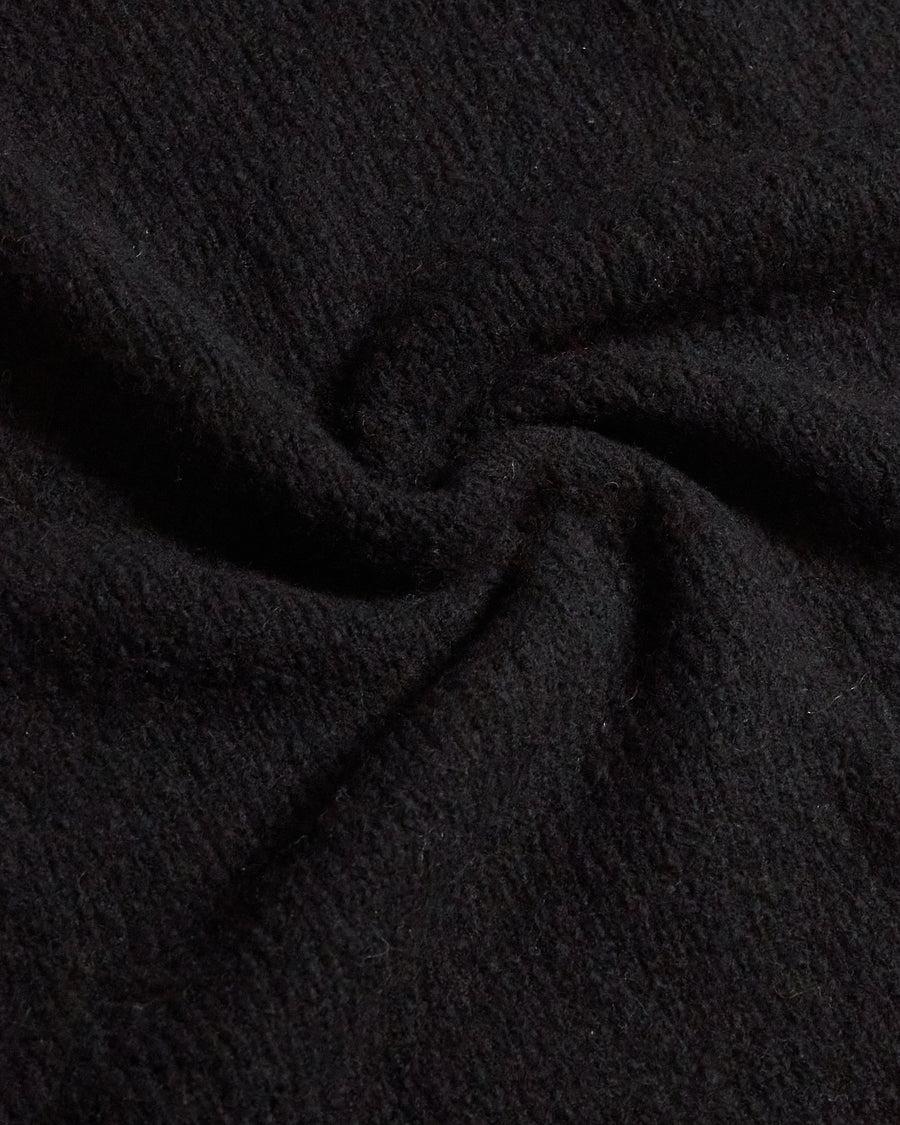 Scaglione ROUND NECK SEAMLESS PUFFED CASHMERE BLACK