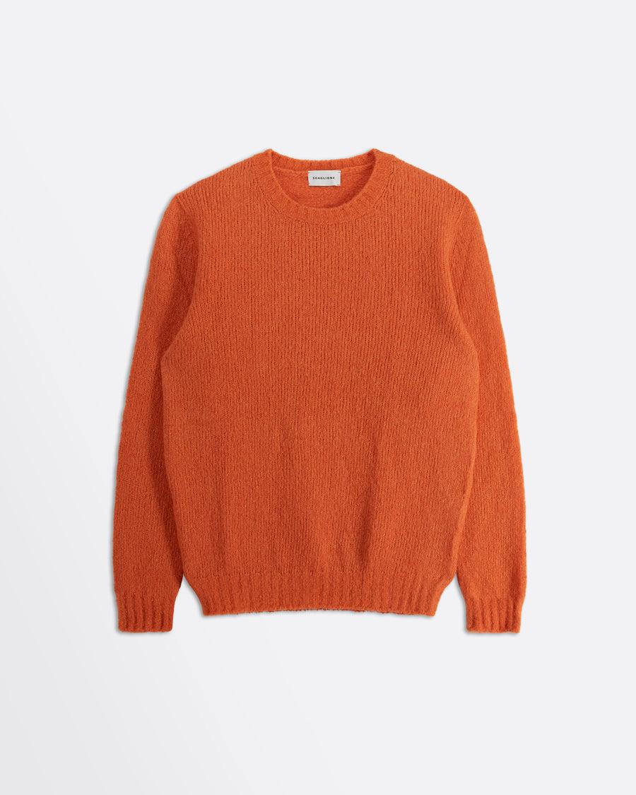 Scaglione ROUND NECK SEAMLESS PUFFED CASHMERE CARROT