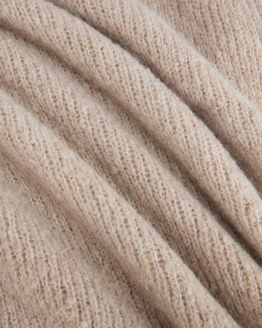 Scaglione ROUND NECK SEAMLESS PUFFED CASHMERE CASHMERE BEIGE