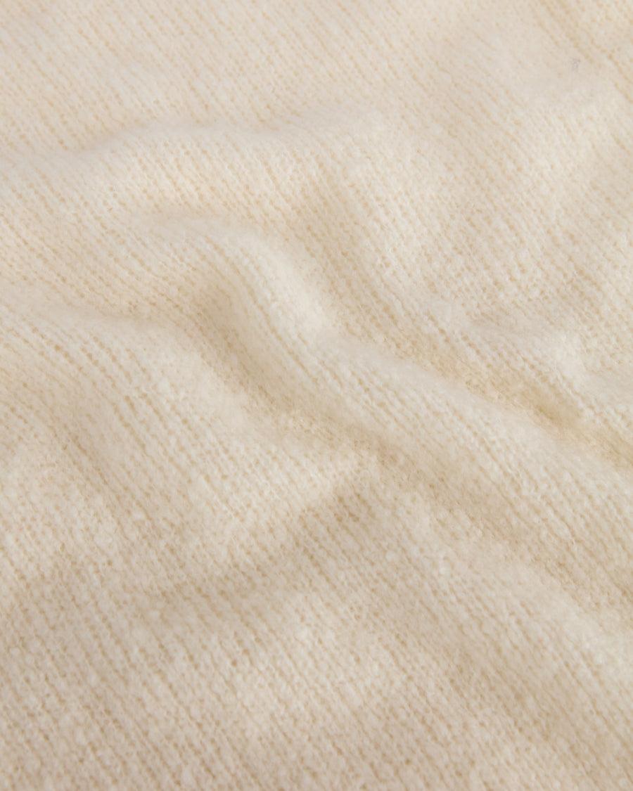 Scaglione ROUND NECK SLIM PUFFED CASHMERE SEAMLESS MILK