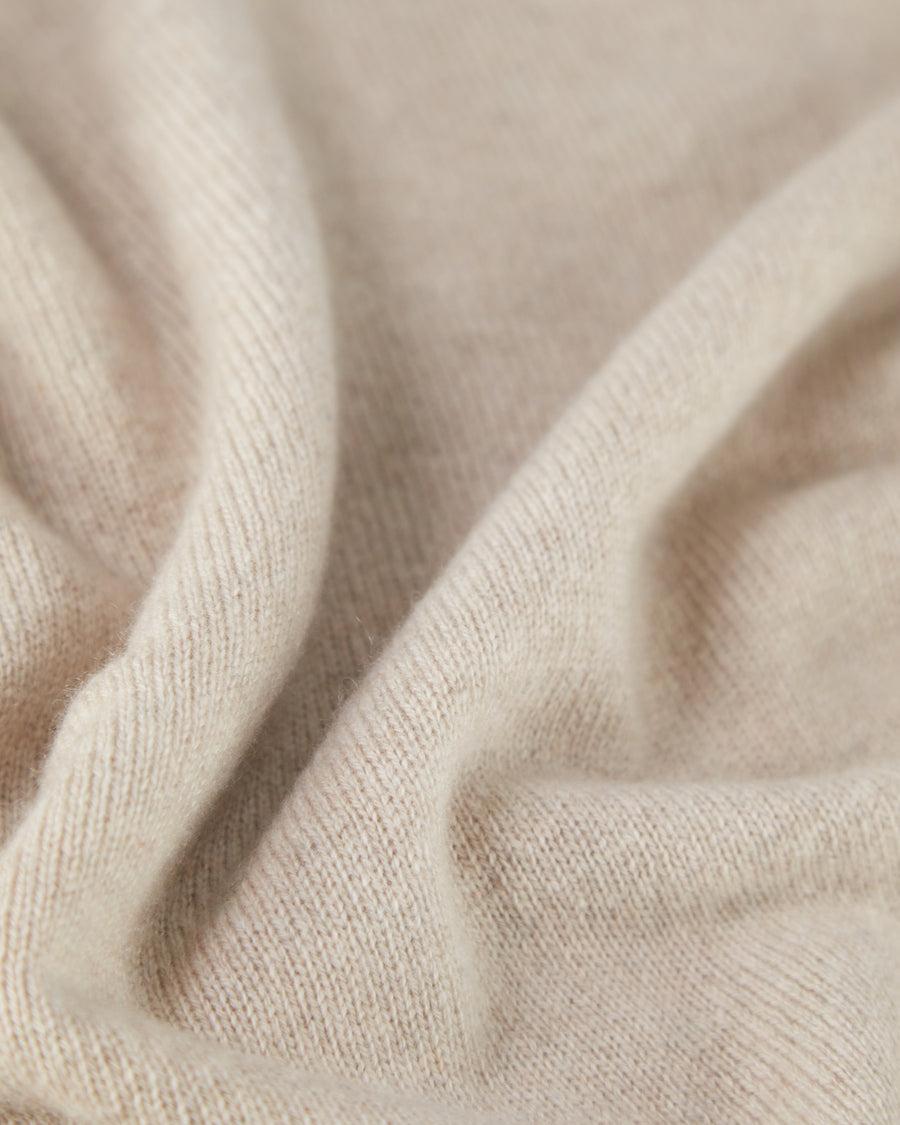 Scaglione ROUNDNECK SEAMLESS HYBRD CASHMERE CASH BEIGE