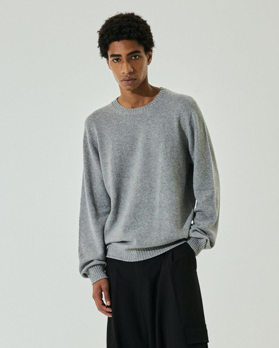 Scaglione ROUNDNECK SEAMLESS HYBRD CASHMERE CASH GREY