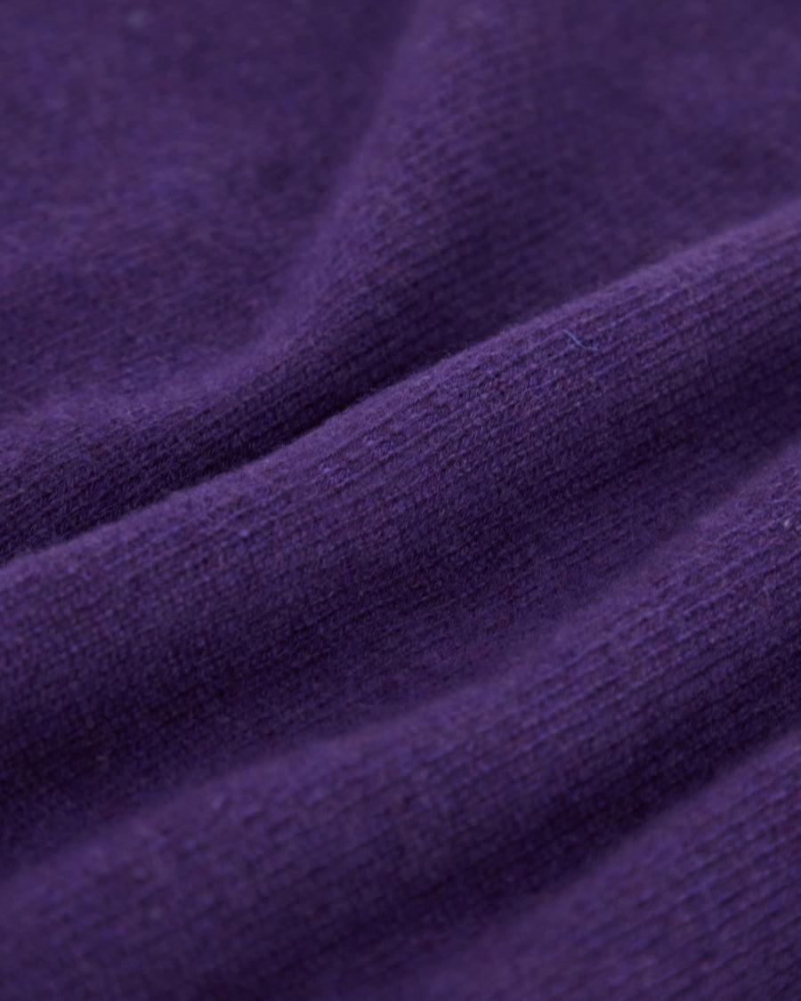 Scaglione ROUNDNECK SEAMLESS HYBRD CASHMERE CASH PURPLE