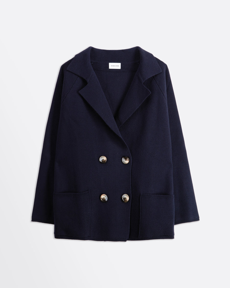 Scaglione BLAZER P.MILANO MERINO NAVY