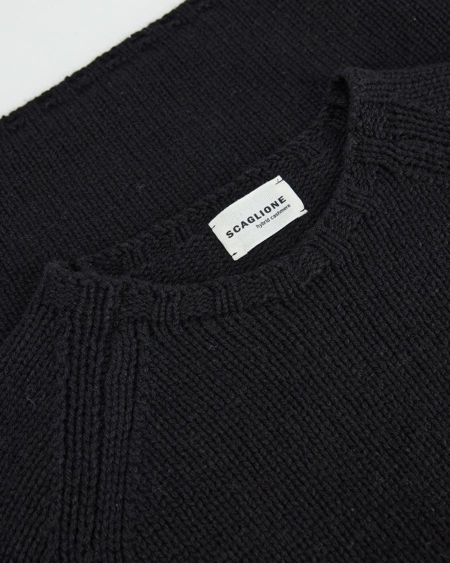Scaglione BOAT NECK SUPER SOFT BLACK