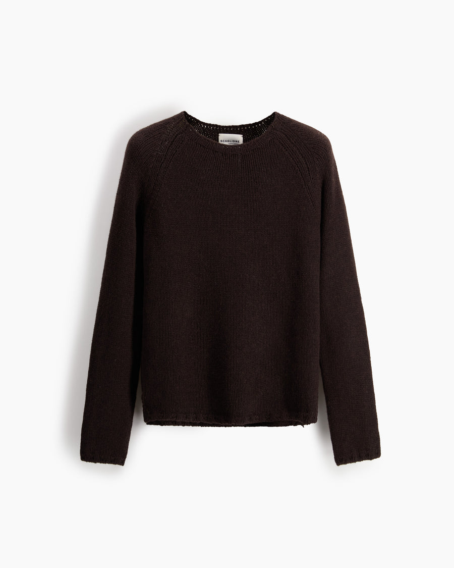 Scaglione BOAT NECK SUPER SOFT EBANO