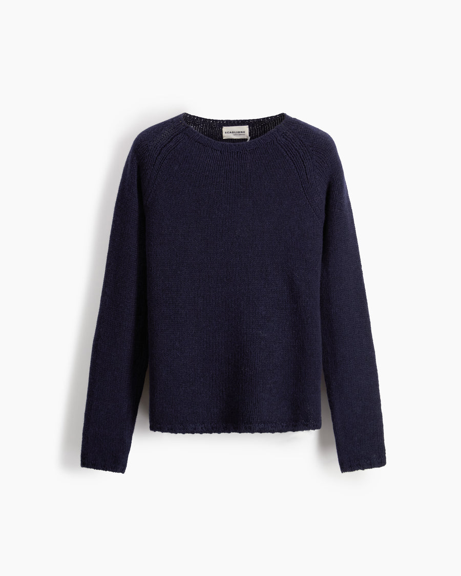 Scaglione BOAT NECK SUPER SOFT NAVY