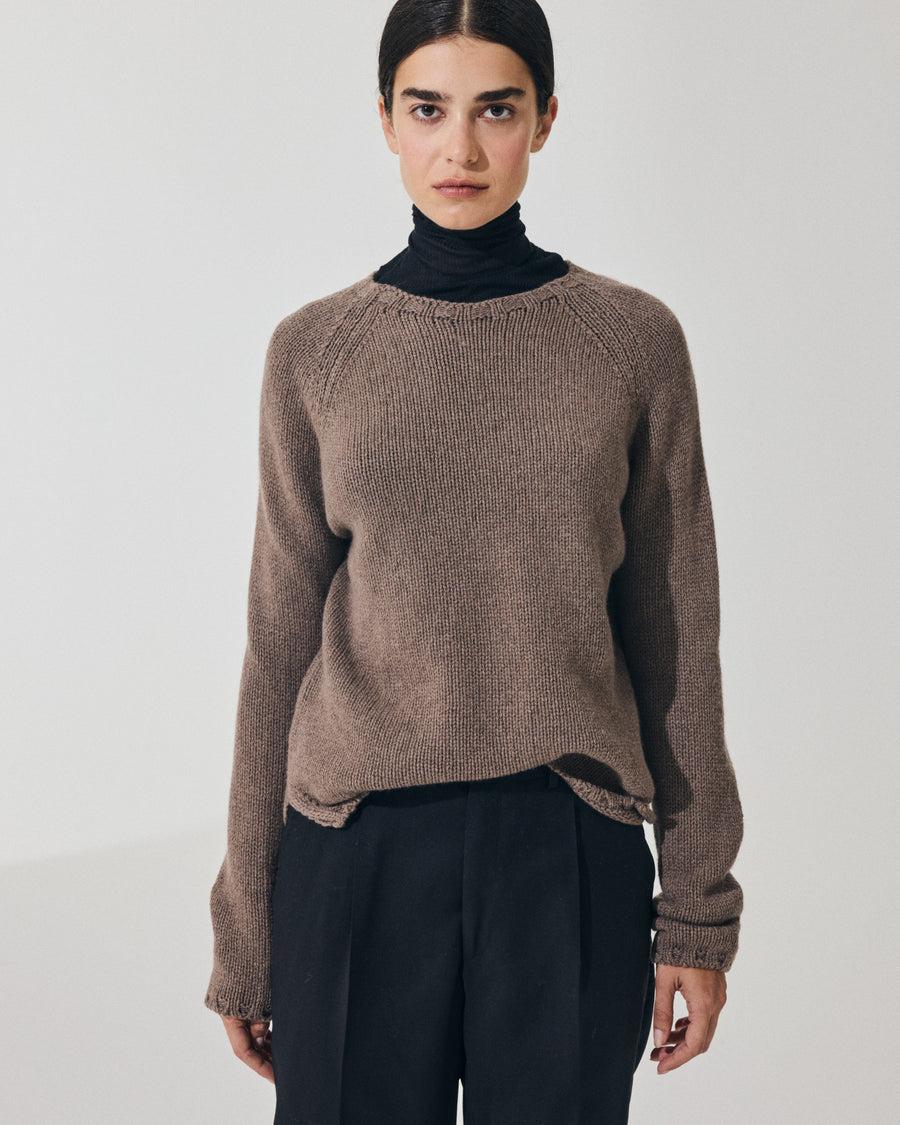 Scaglione BOAT NECK SUPER SOFT TAUPE