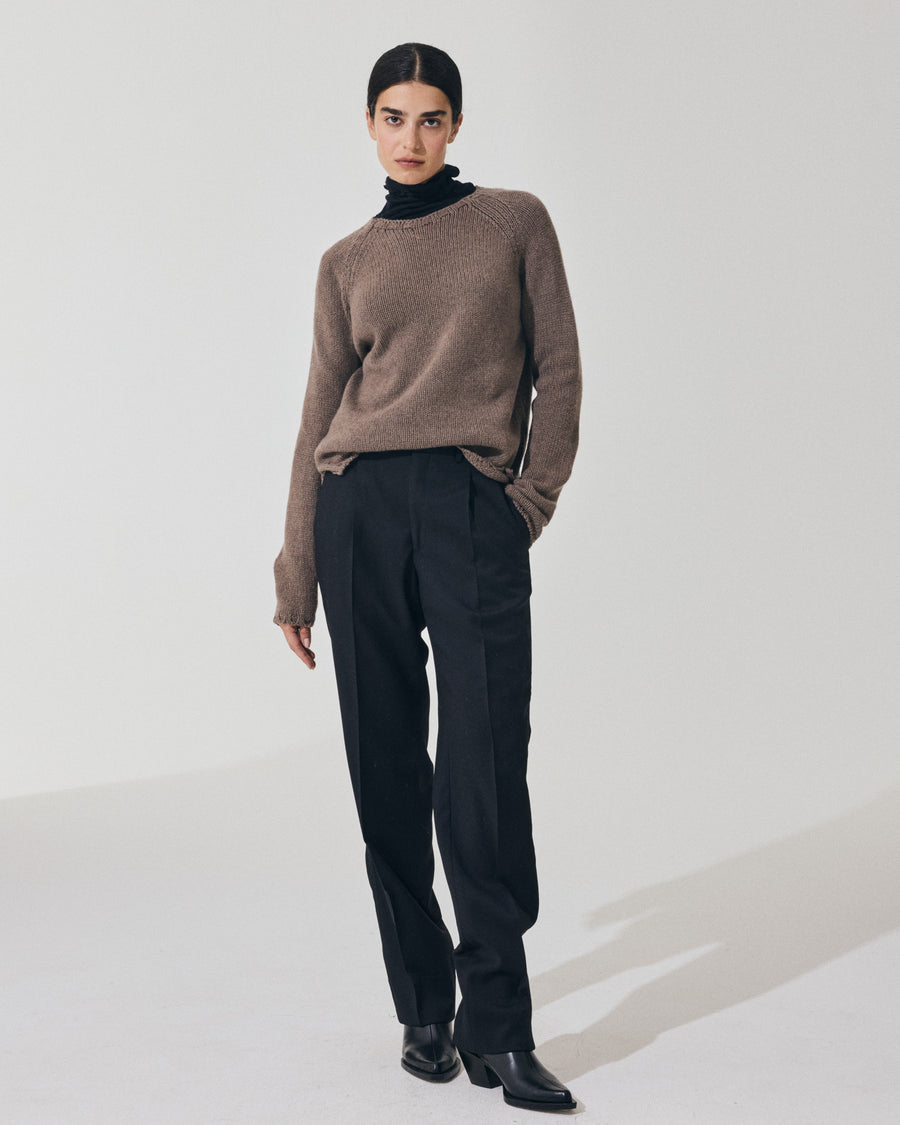 Scaglione BOAT NECK SUPER SOFT TAUPE