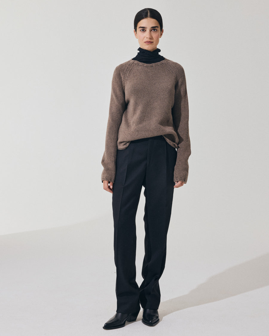 Scaglione BOAT NECK SUPER SOFT TAUPE