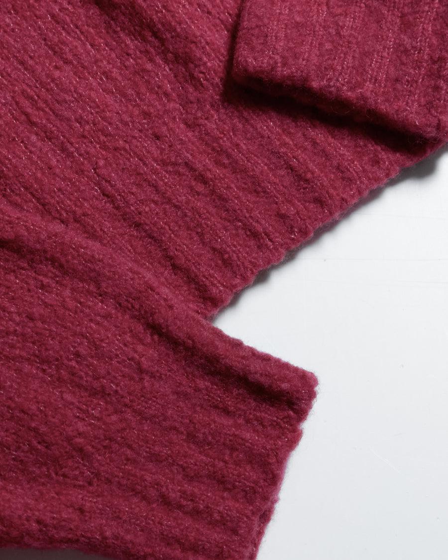 Scaglione BOAT SEAMLESS PUFFED CASHMERE DAHLIA