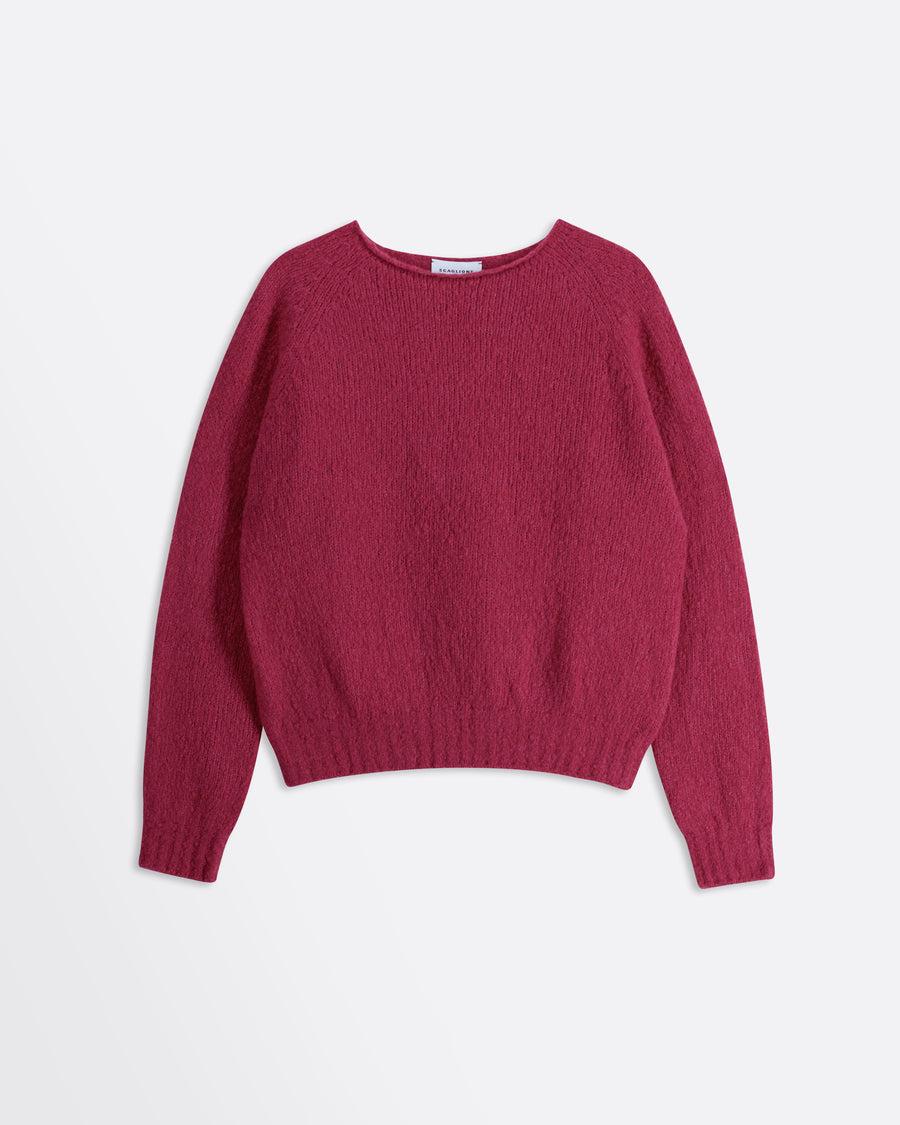 Scaglione BOAT SEAMLESS PUFFED CASHMERE DAHLIA