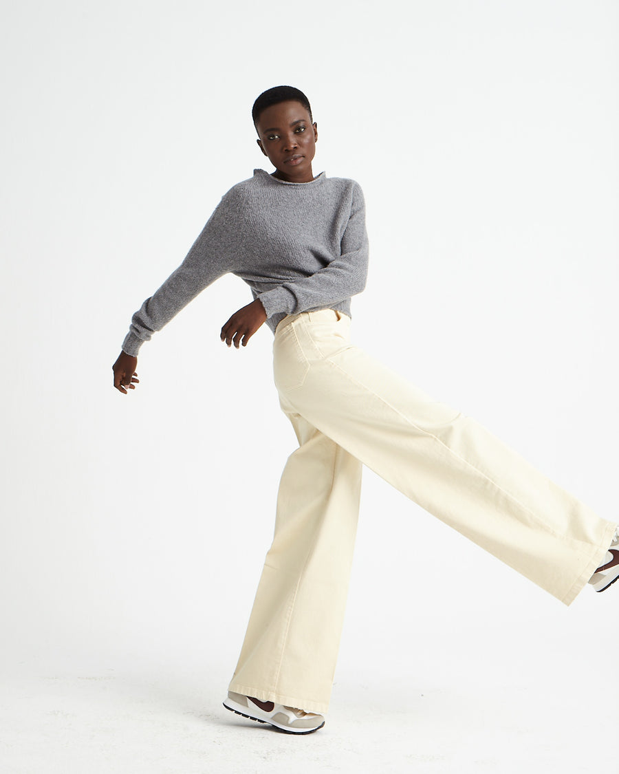 Scaglione BOAT SEAMLESS PUFFED CASHMERE GREY