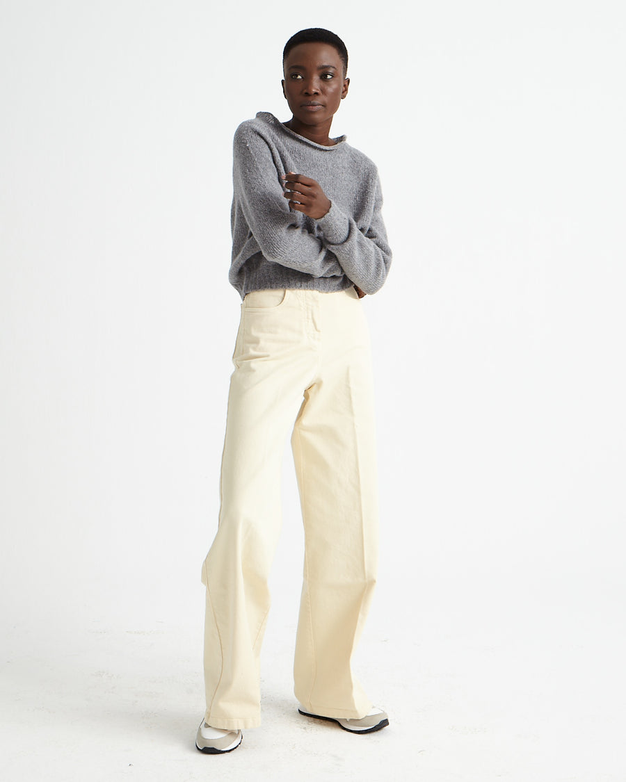 Scaglione BOAT SEAMLESS PUFFED CASHMERE GREY