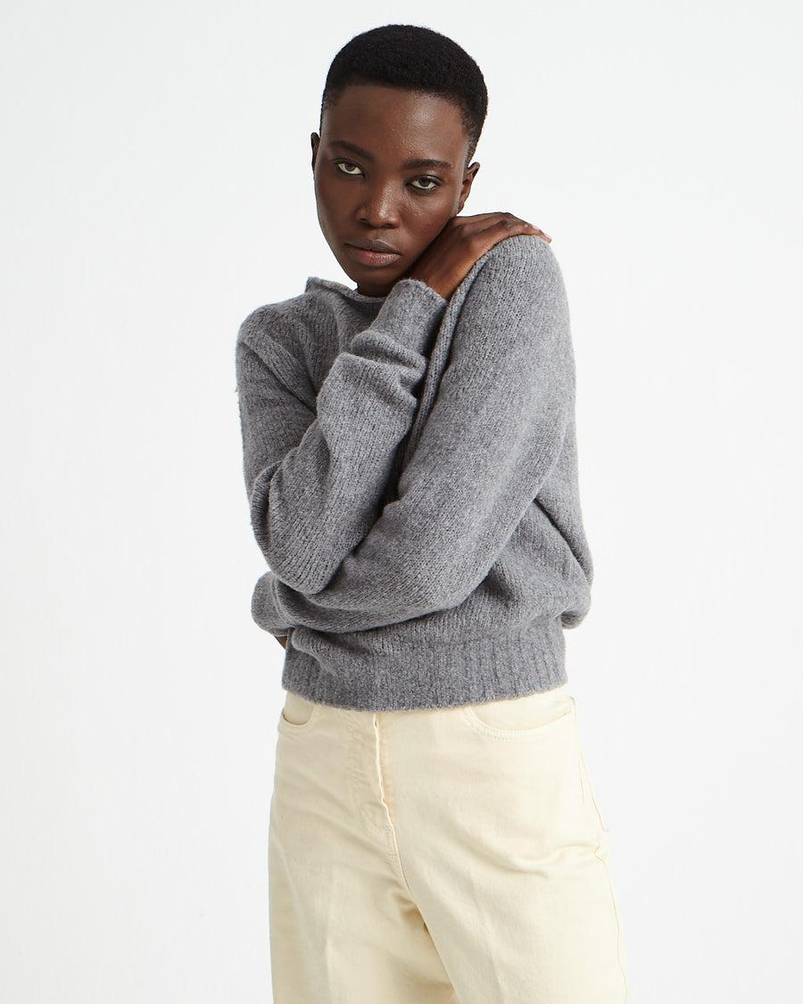 Scaglione BOAT SEAMLESS PUFFED CASHMERE GREY