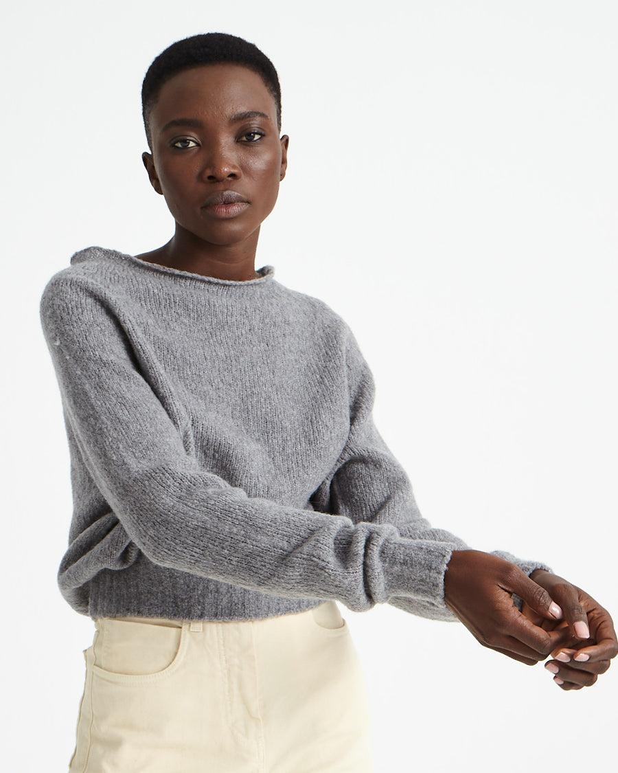 Scaglione BOAT SEAMLESS PUFFED CASHMERE GREY