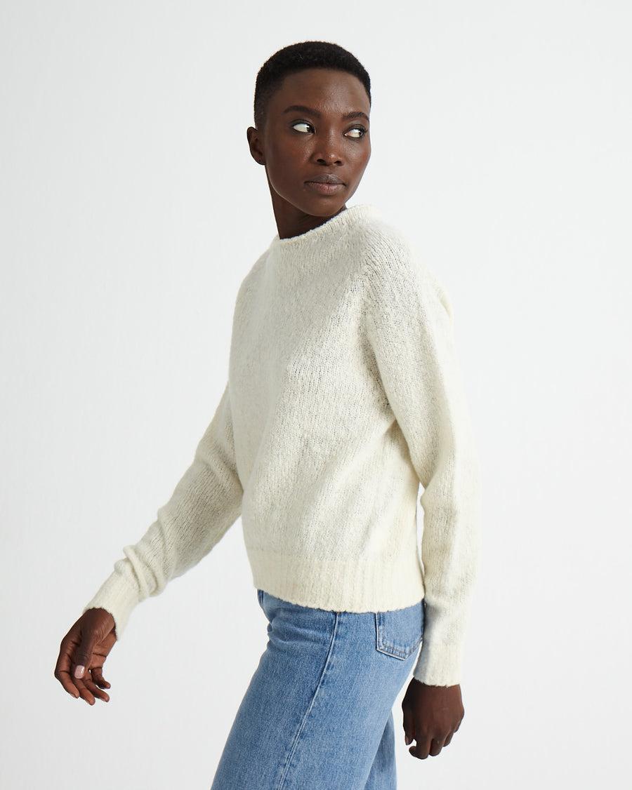 Scaglione BOAT SEAMLESS PUFFED CASHMERE MILK