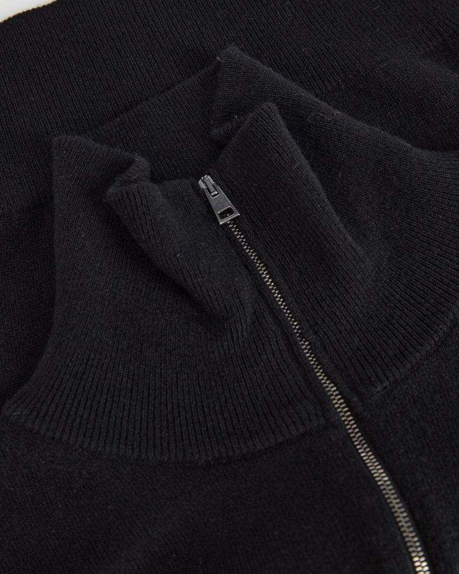 Scaglione BOMBER ZIP CASH BLEND BLACK