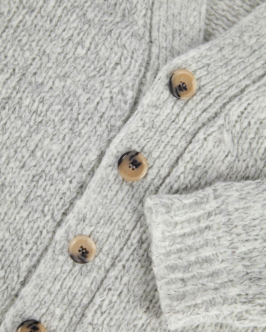 Scaglione CARDIGAN OVER MOULINE' GREY