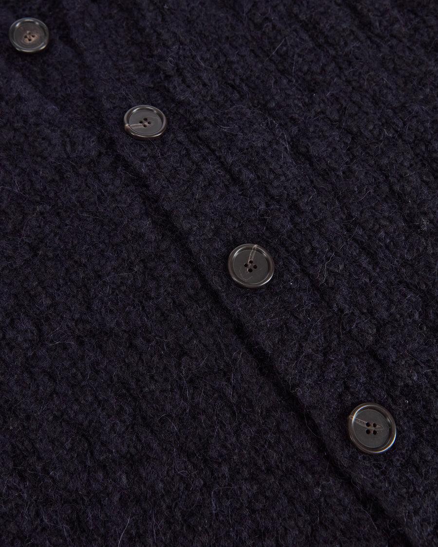 Scaglione CARDIGAN RAGLAN SOFT ALPACA NAVY