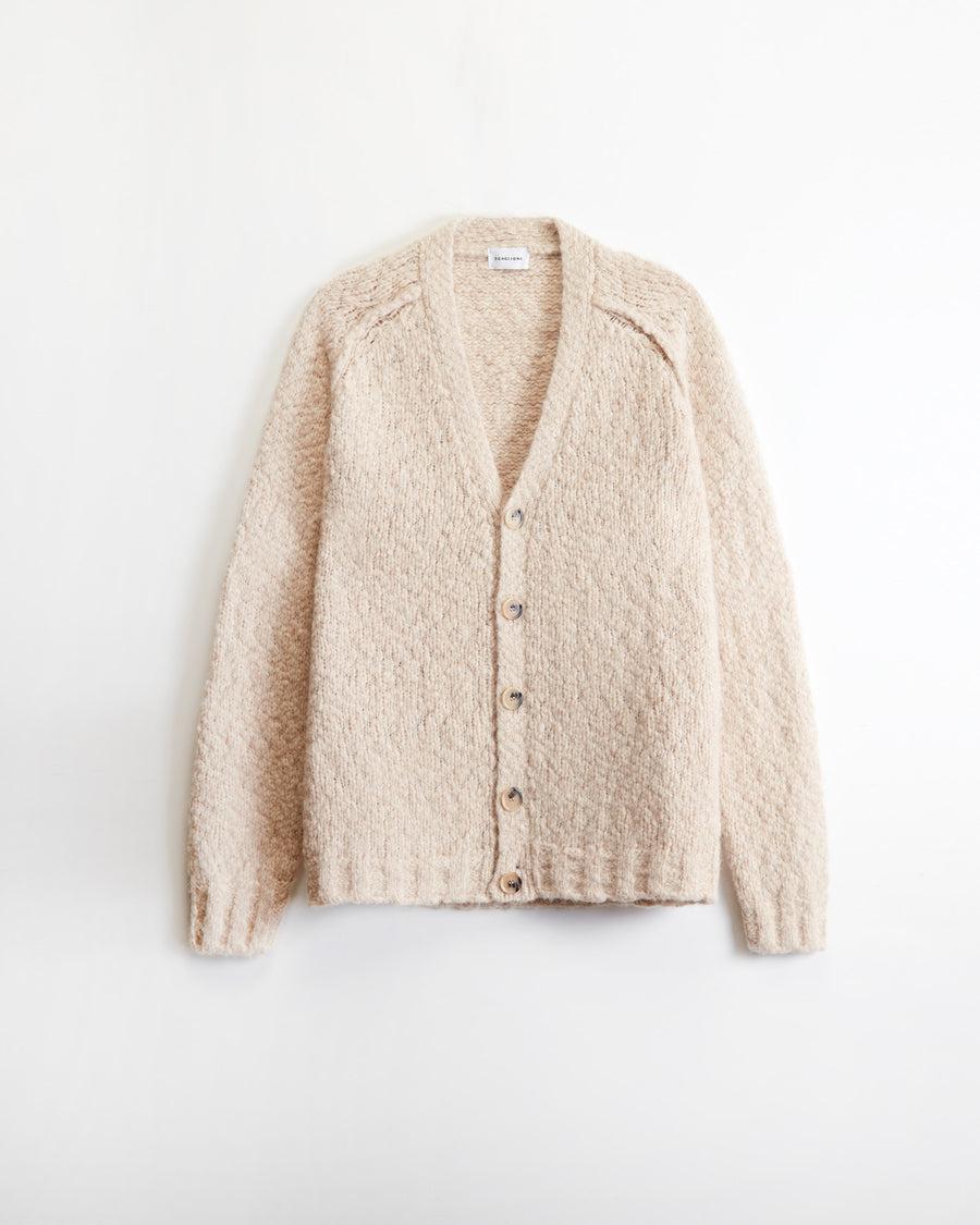 Scaglione CARDIGAN RAGLAN SOFT ALPACA SAND
