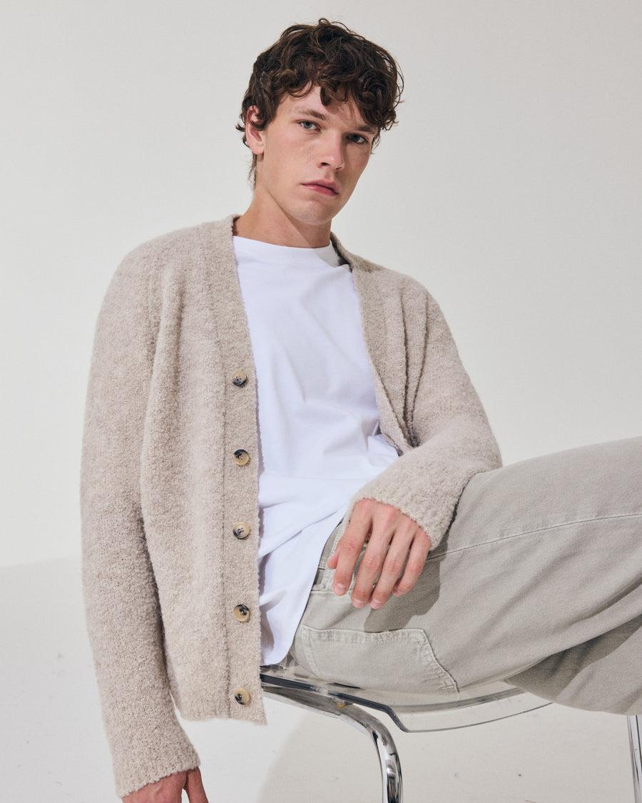 Scaglione CARDIGAN RAGLAN TEDDY BIGE