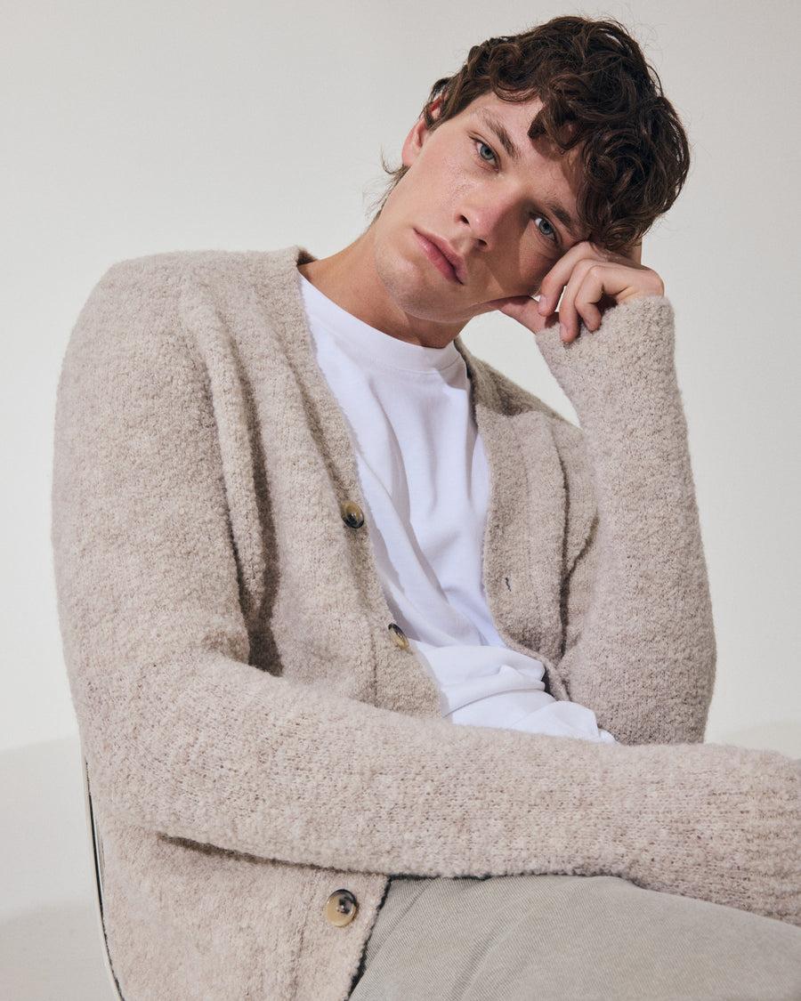 Scaglione CARDIGAN RAGLAN TEDDY BIGE