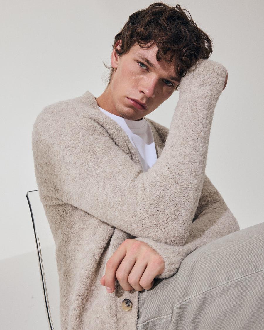 Scaglione CARDIGAN RAGLAN TEDDY BIGE