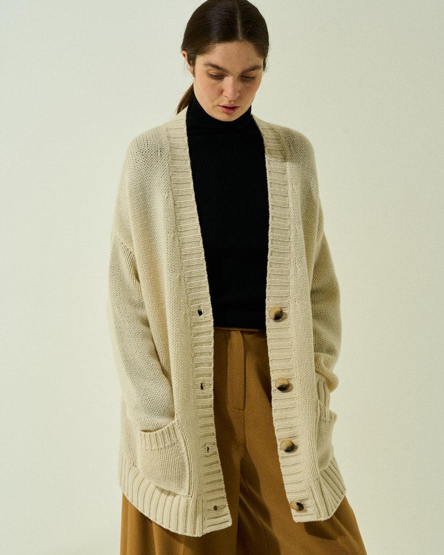 Scaglione CARDIGAN SUPERSOFT HYBRID MILK