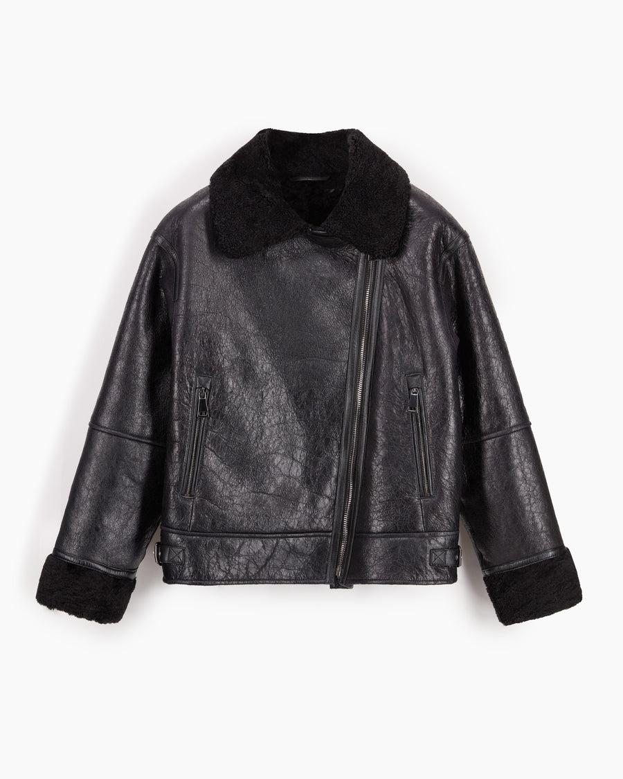 Scaglione CHIODO MONTONE NERO