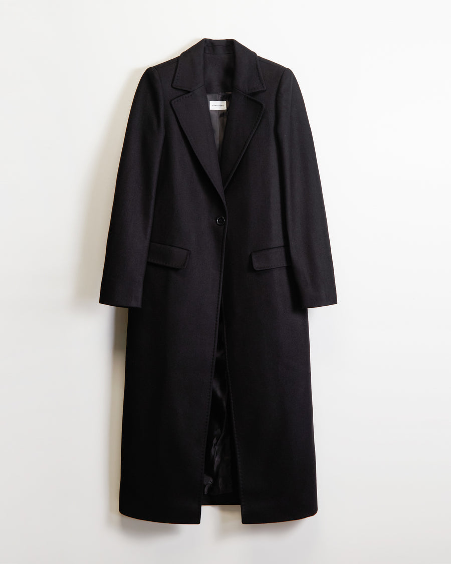 Scaglione COAT PETTO SEMPLICE BLACK