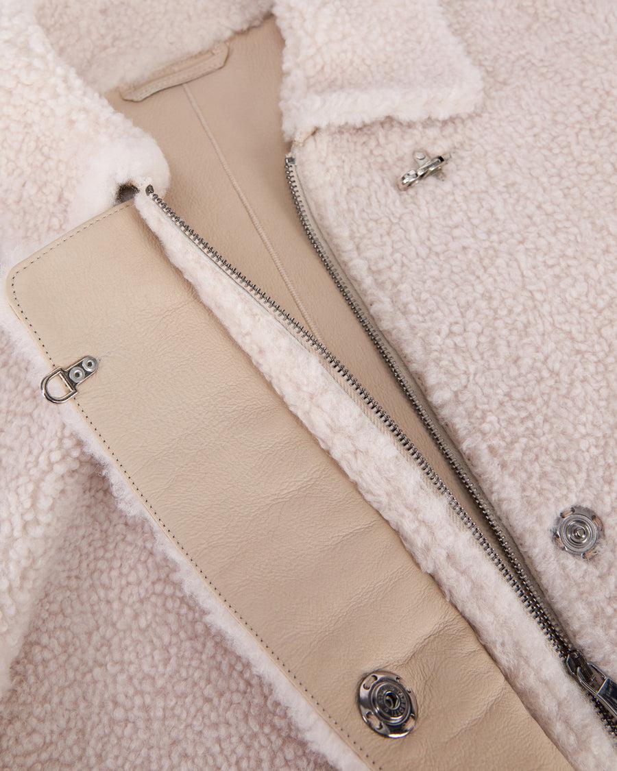 Scaglione GIACCA MONTONE REVERSIBILE CIPRIA